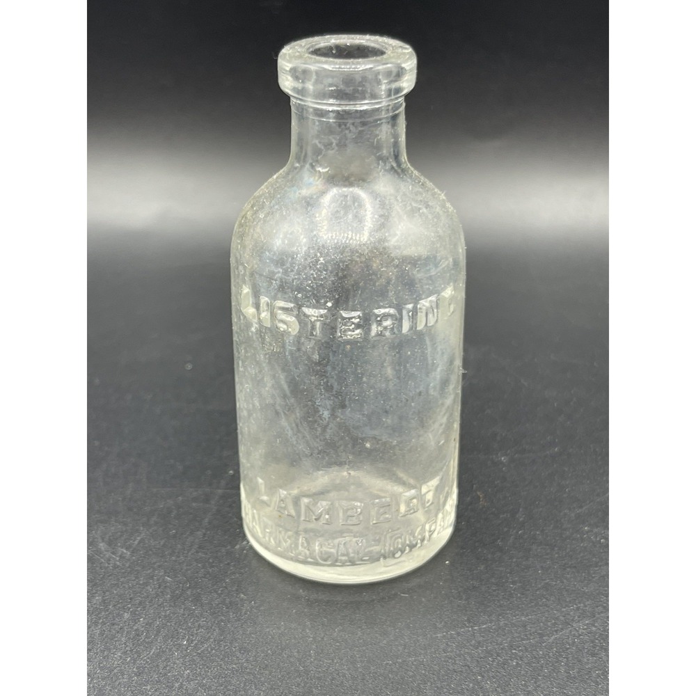 Vintage Embossed Listerine-Lambert Pharmacal Co. Bottle